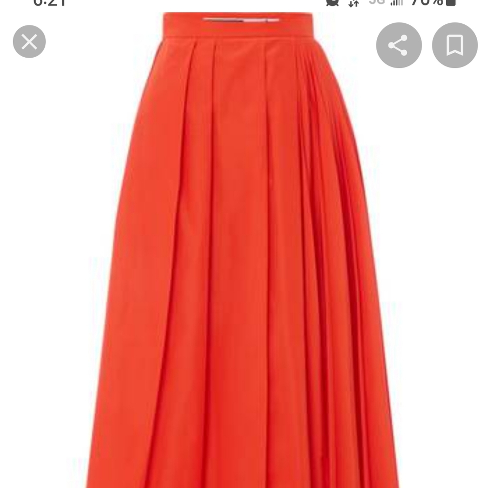 Sportmax Code Abilita pleated skirt in orange